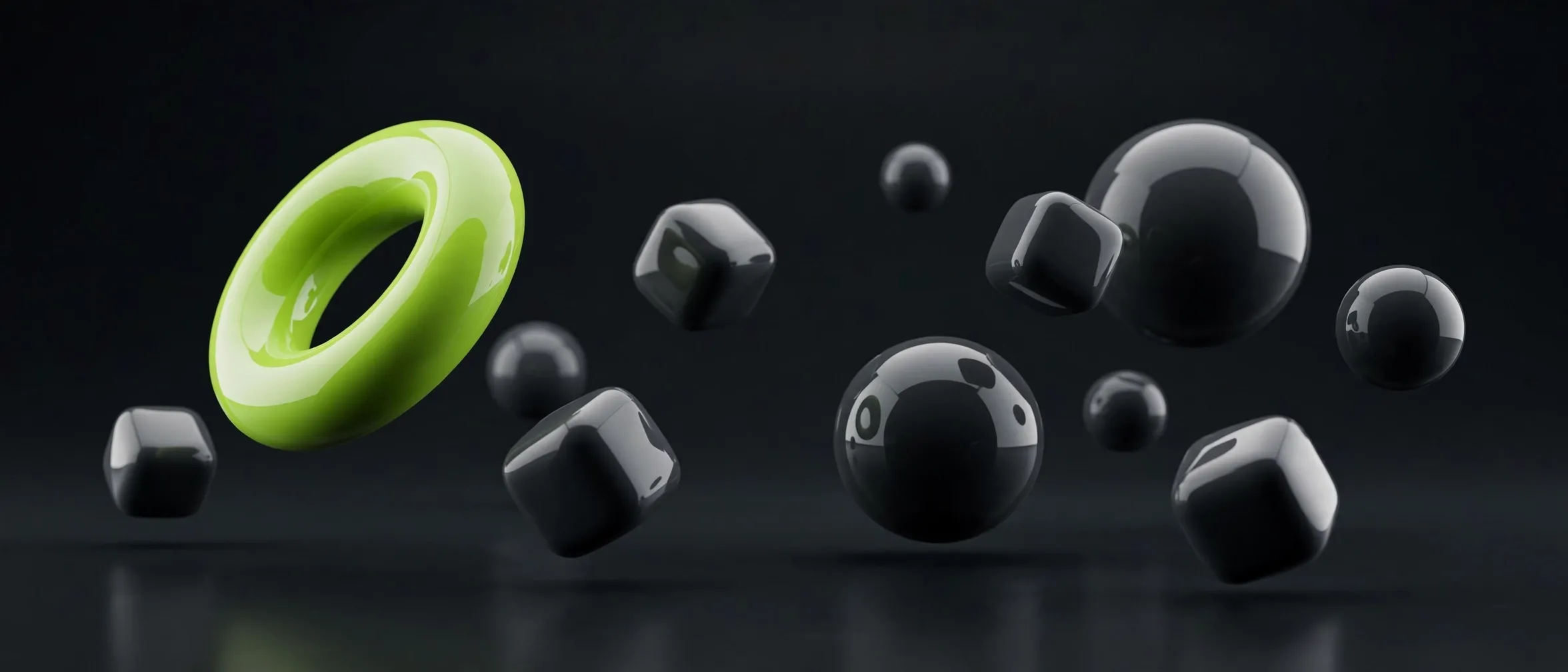 3D abstract marketing visual
