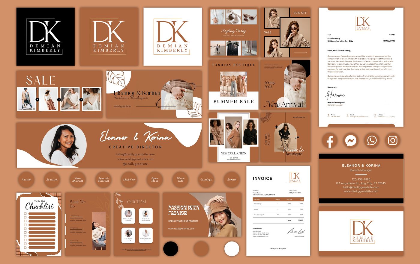 Demian Kimberly (DK) brand identity designed by The Quantum Solutions