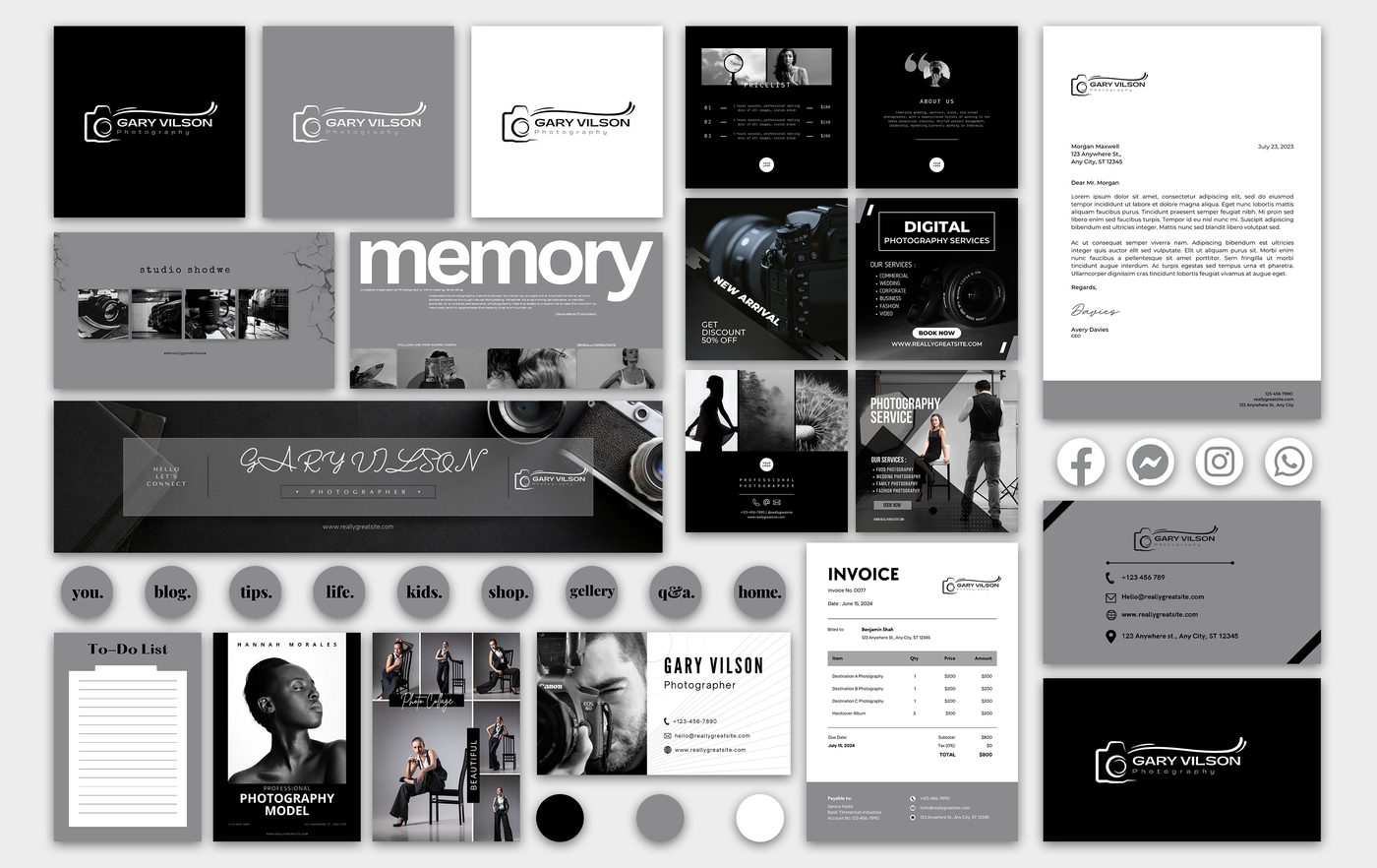 Gary Vilson Photography brand identity designed by The Quantum Solutions