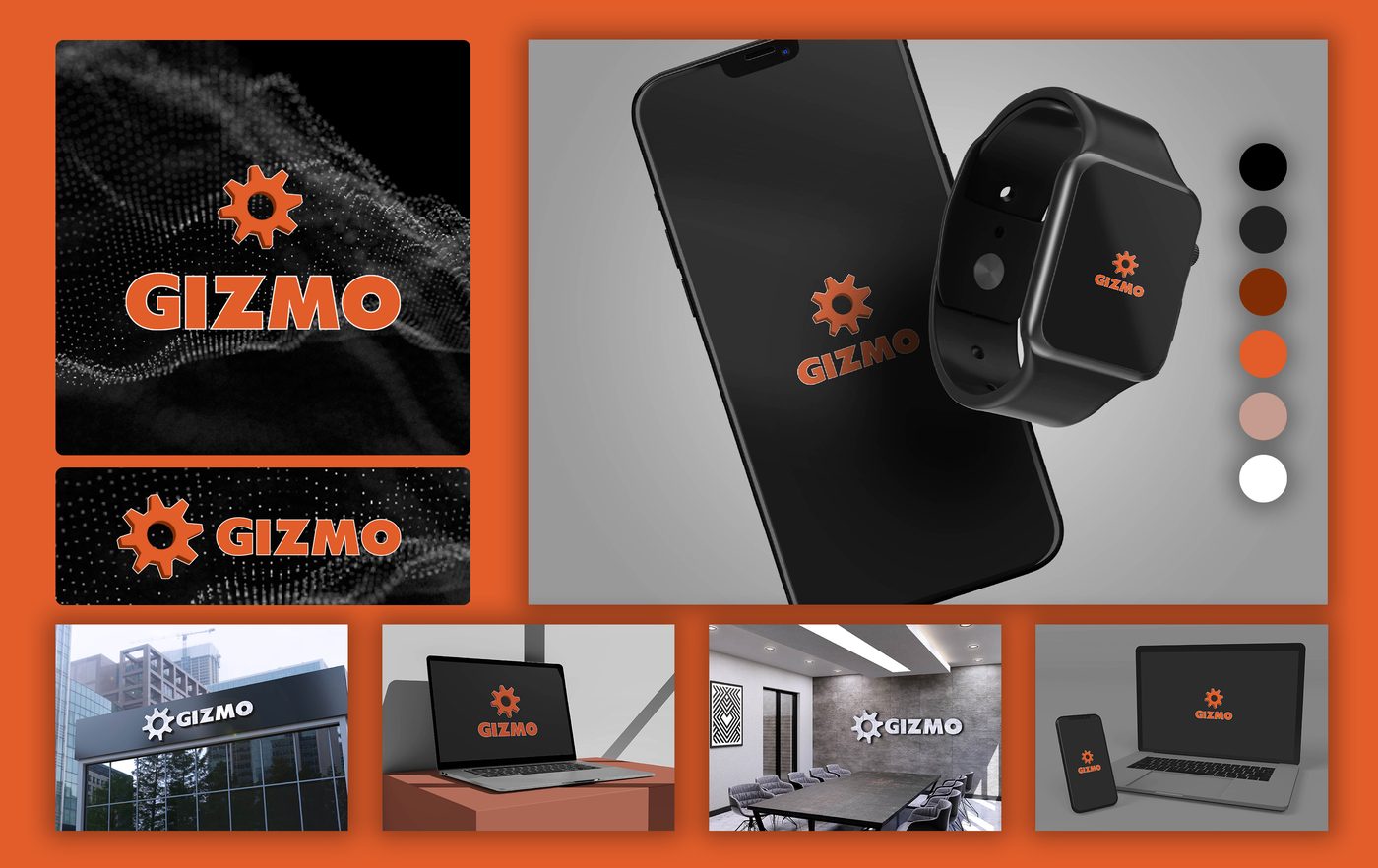 GIZMO brand identity designed by The Quantum Solutions