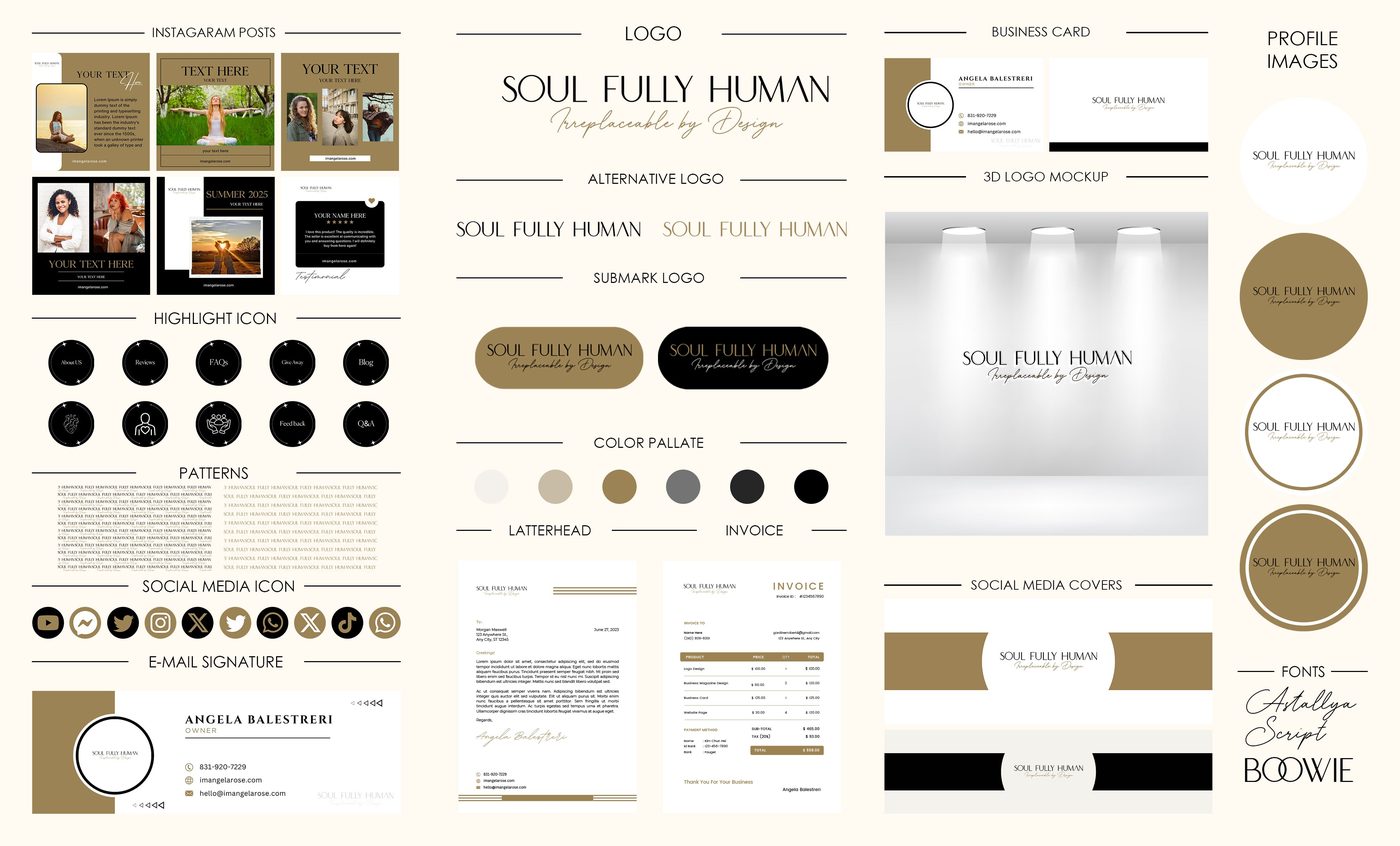 Soul Fully Human brand identity designed by The Quantum Solutions